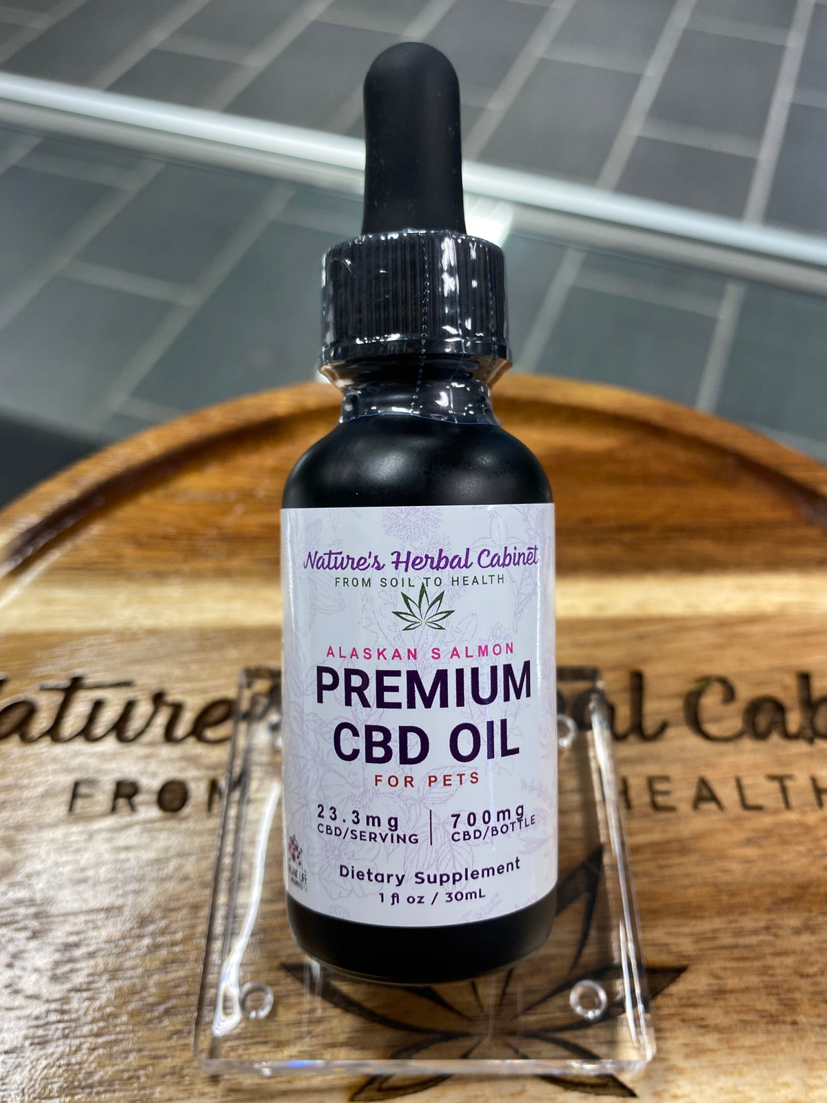 For Pets! Broad Spectrum CBD Tincture - Alaskan Salmon Oil