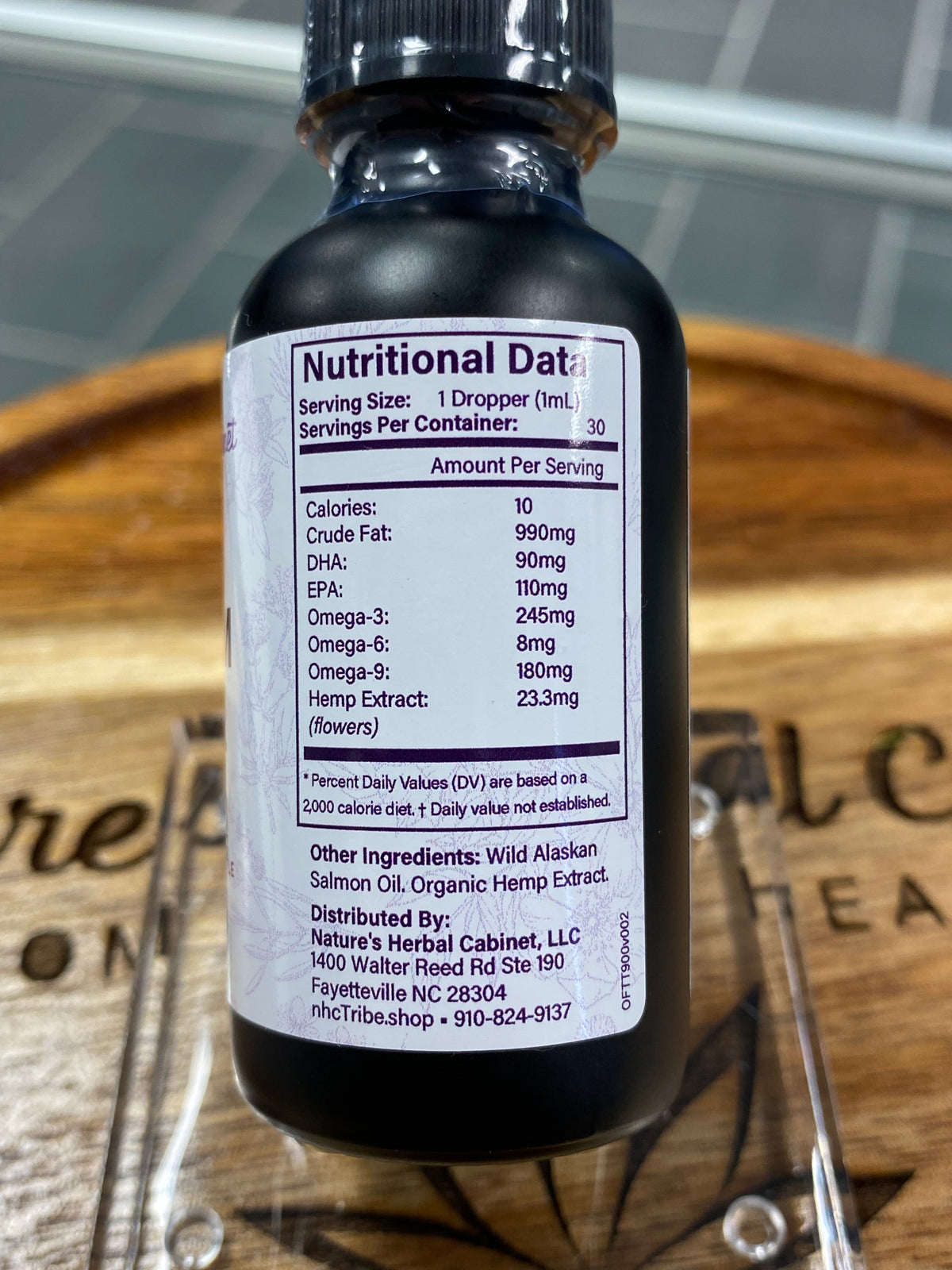 For Pets! Broad Spectrum CBD Tincture - Alaskan Salmon Oil