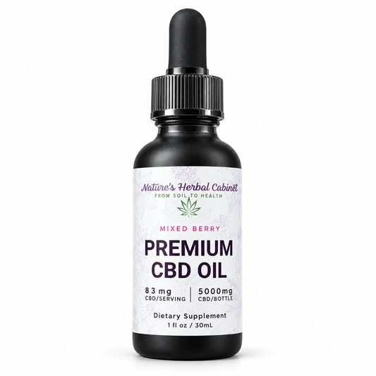Broad Spectrum CBD Tincture 5000mg - Mixed Berry
