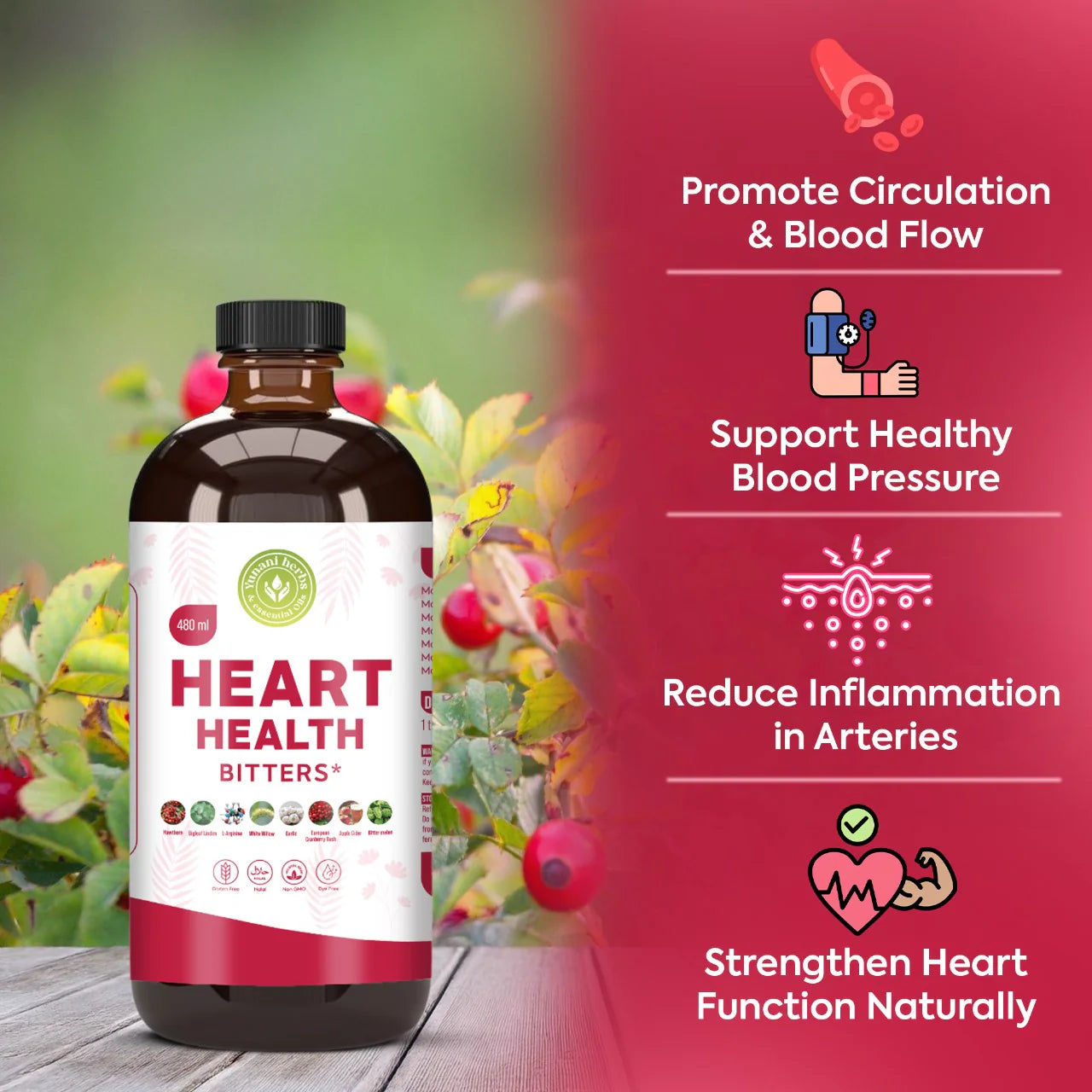 Heart Health Living Bitters - 16oz