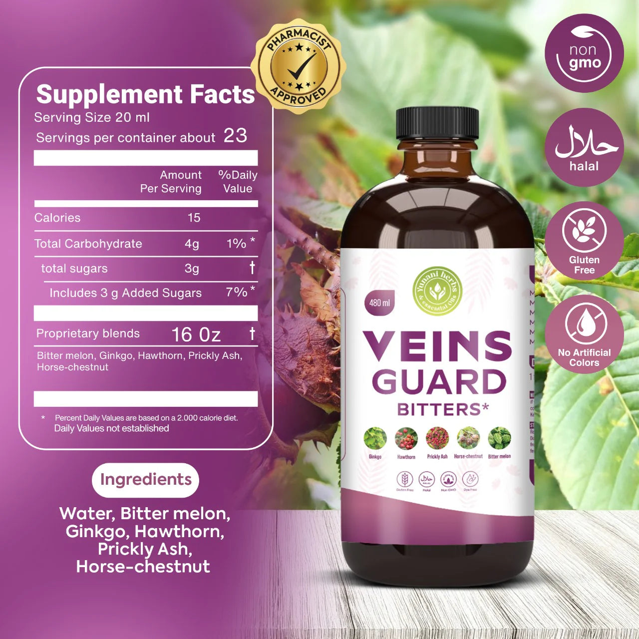 Veins Guard Living Bitters - 16oz