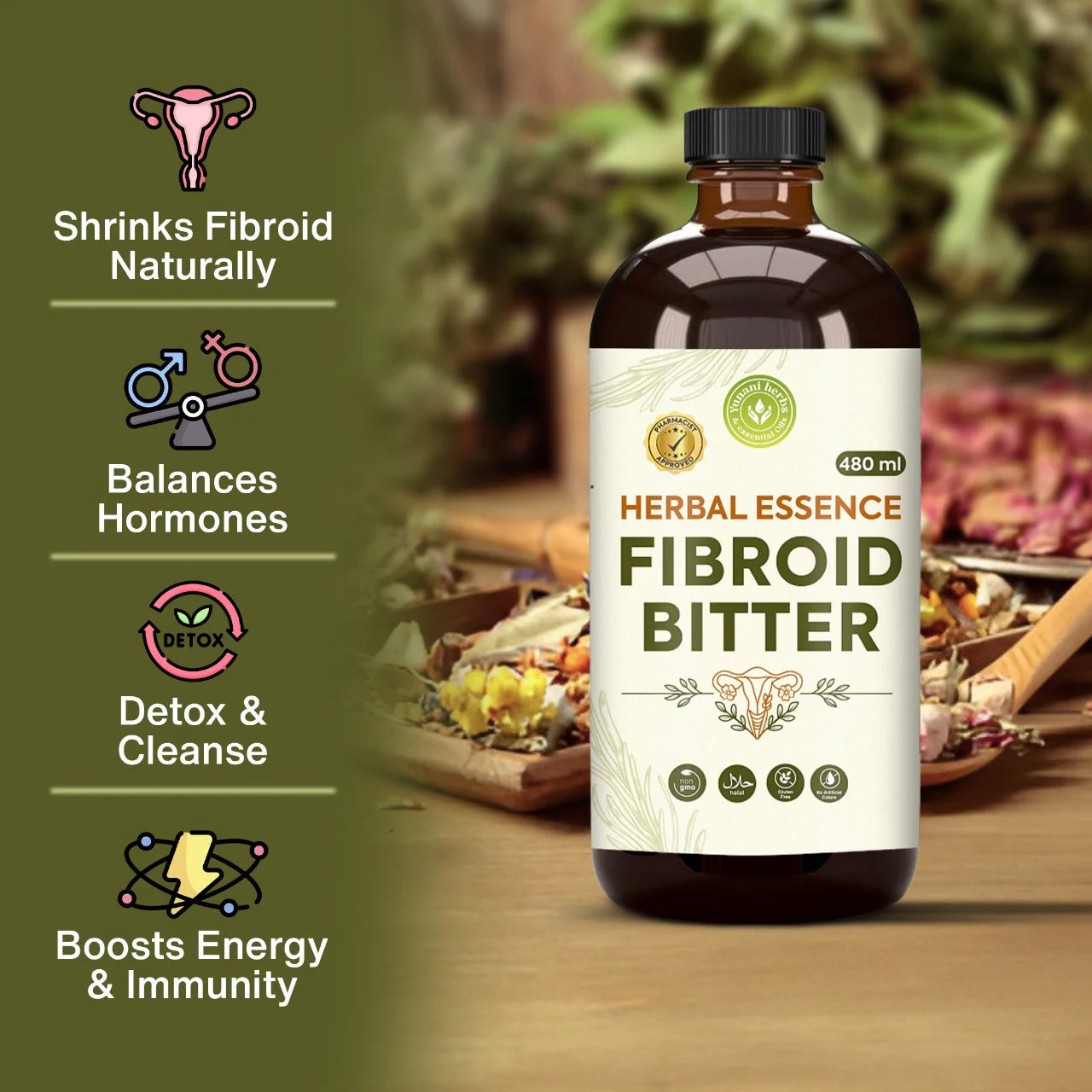 Fibroid Living Bitters - 16oz