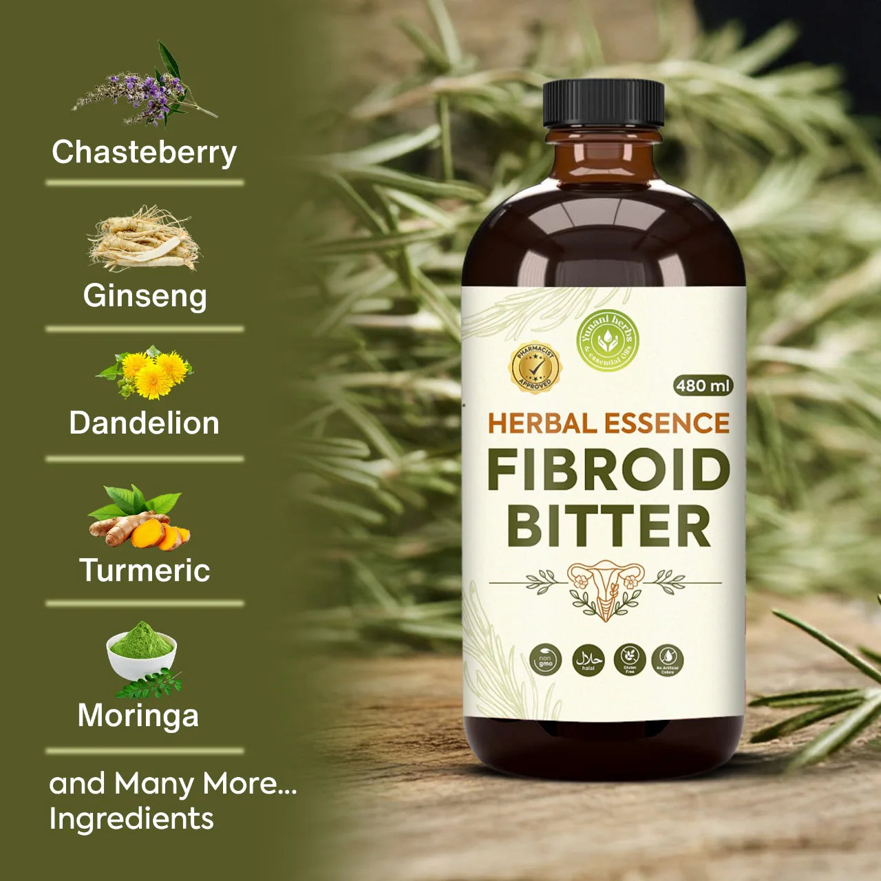 Fibroid Living Bitters - 16oz