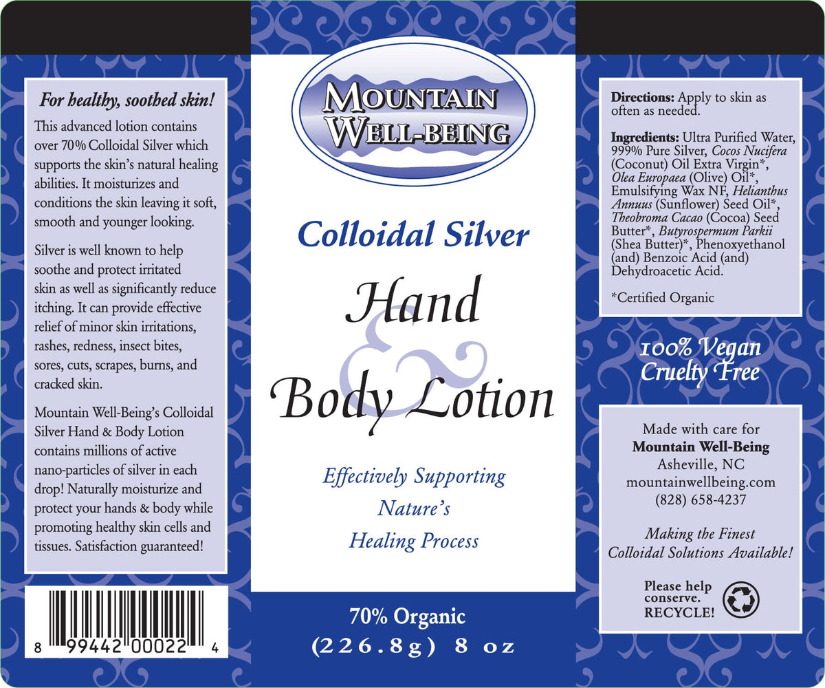 Colloidal Silver Hand & Body Lotion - 8 oz