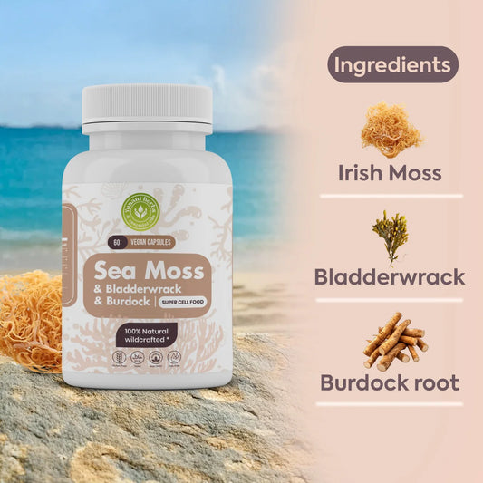 Sea Moss Bladderwrack Burdock 500mg - 60ct.
